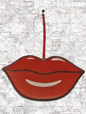 NEW - BIG RED LIPS MIRROR KEYCHAIN/BACKPACK CHARM/PURSE CHARM